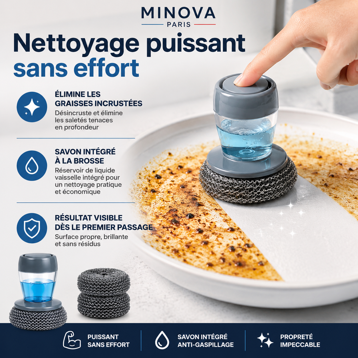 Une vaisselle impeccable, sans éponges sales ni bactéries