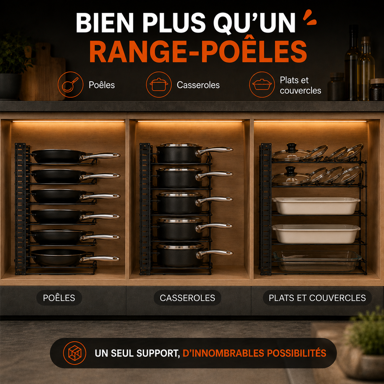 Le range-poêles qui transforme enfin vos placards