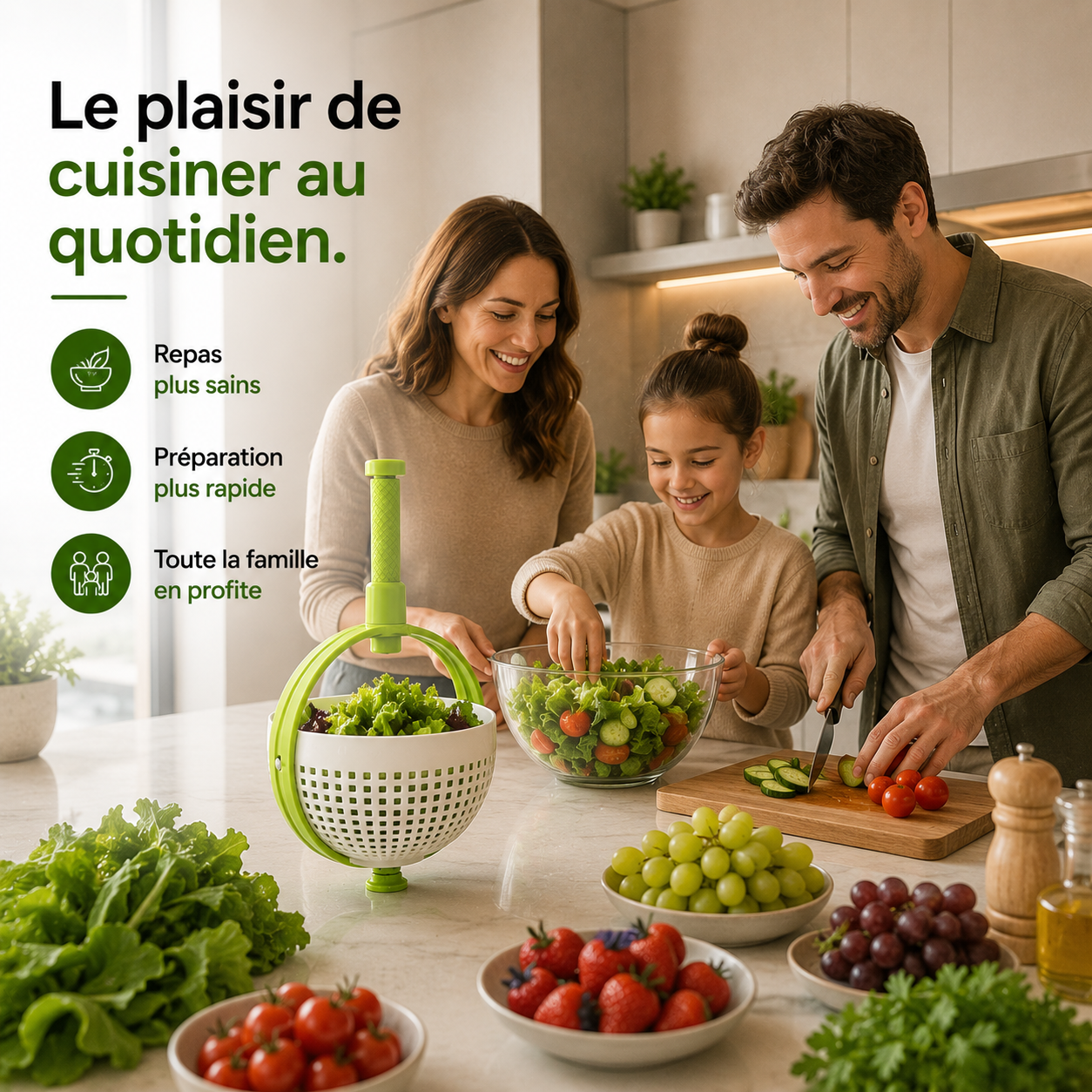 L'essoreuse qui préserve toute la fraîcheur de vos ingrédients