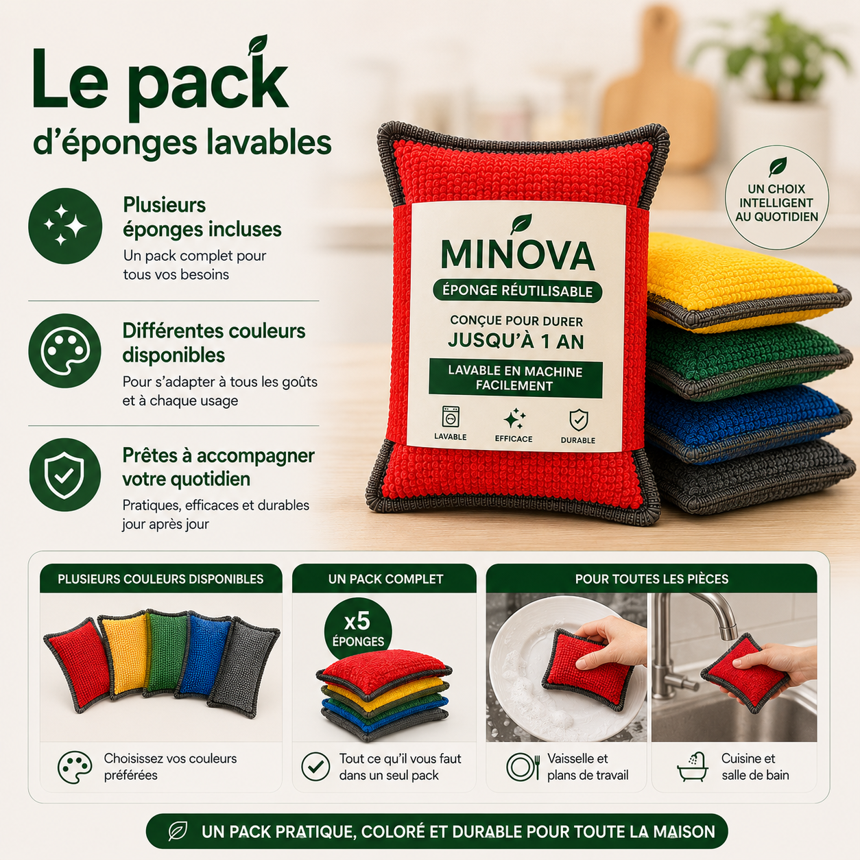La fin des éponges jetables