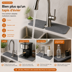 Le tapis absorbant MINOVA™ qui garde votre évier impeccable