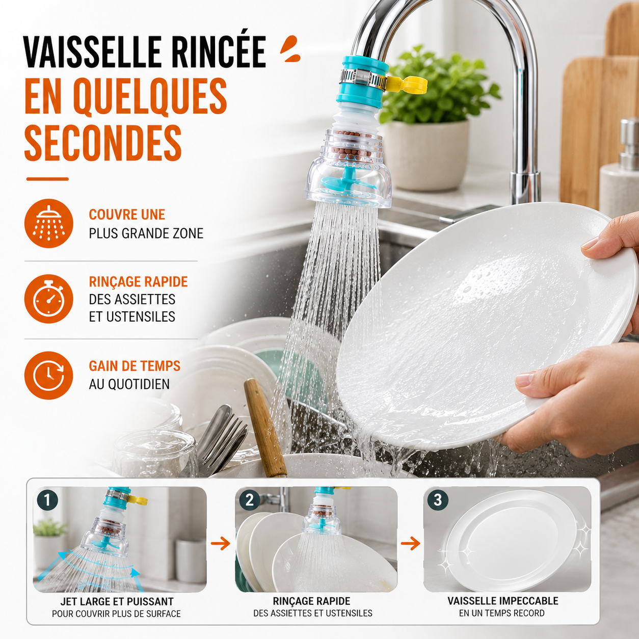 L'accessoire JetPréci MINOVA qui transforme votre évier