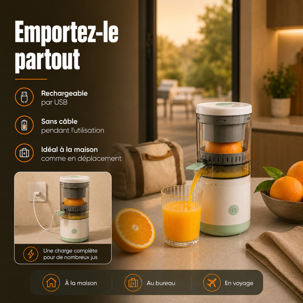 Le presse-agrumes automatique qui sublime vos jus maison