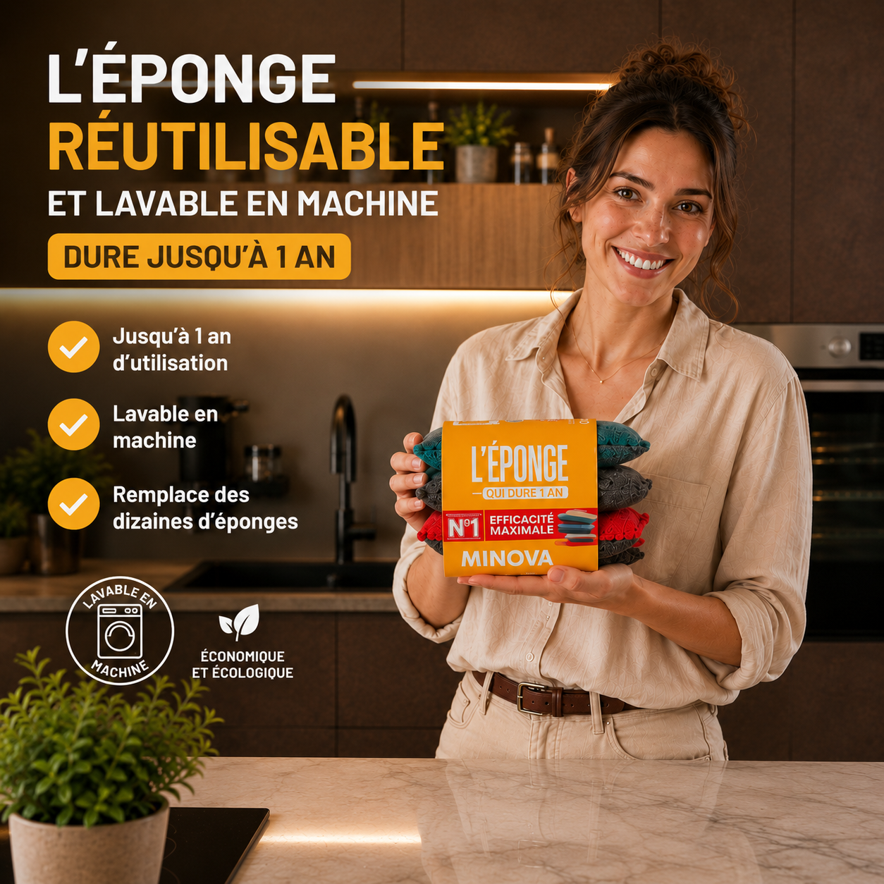 L'éponge réutilisable MINOVA