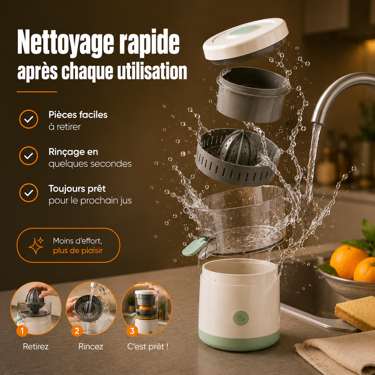 Le presse-agrumes automatique qui sublime vos jus maison