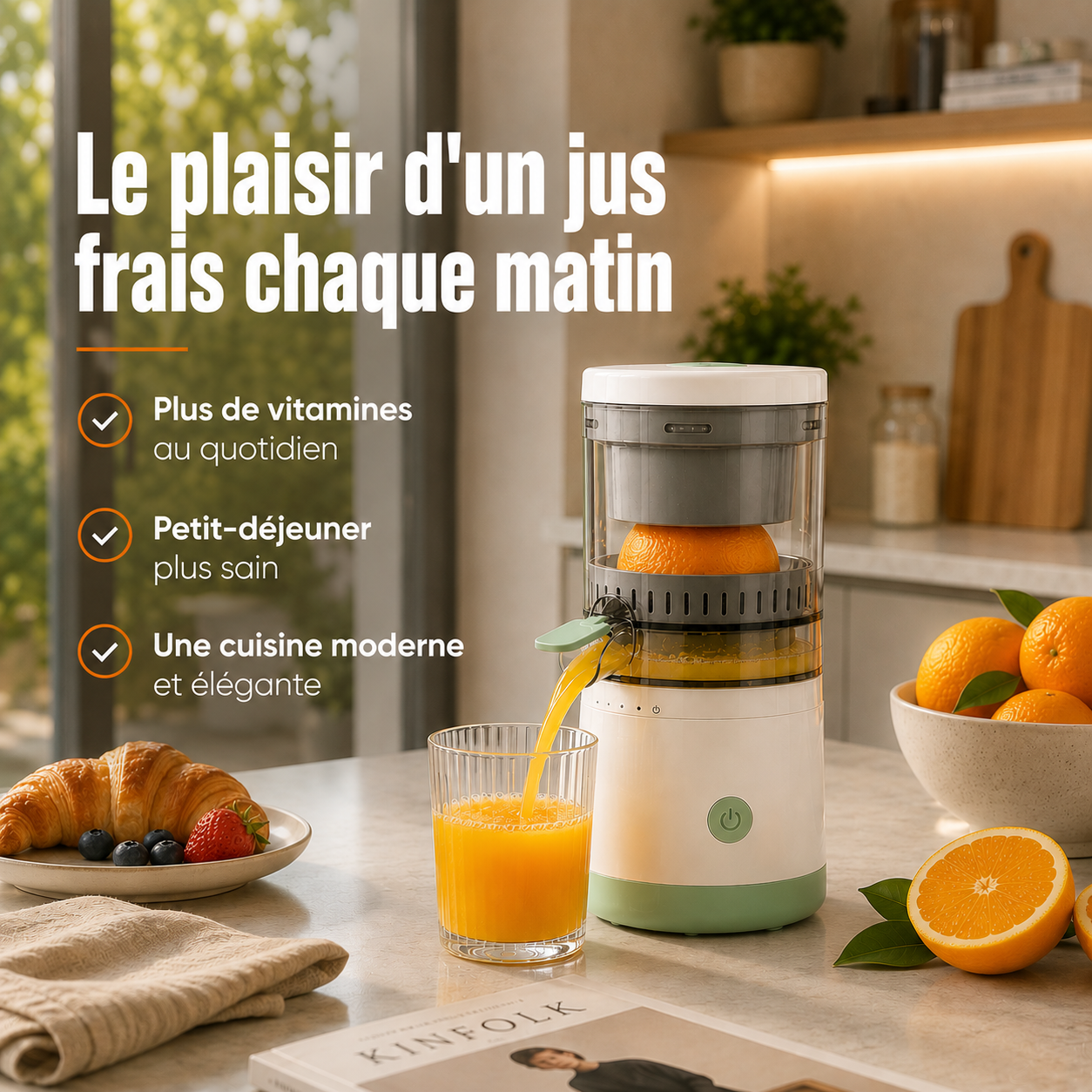 Le presse-agrumes automatique qui sublime vos jus maison