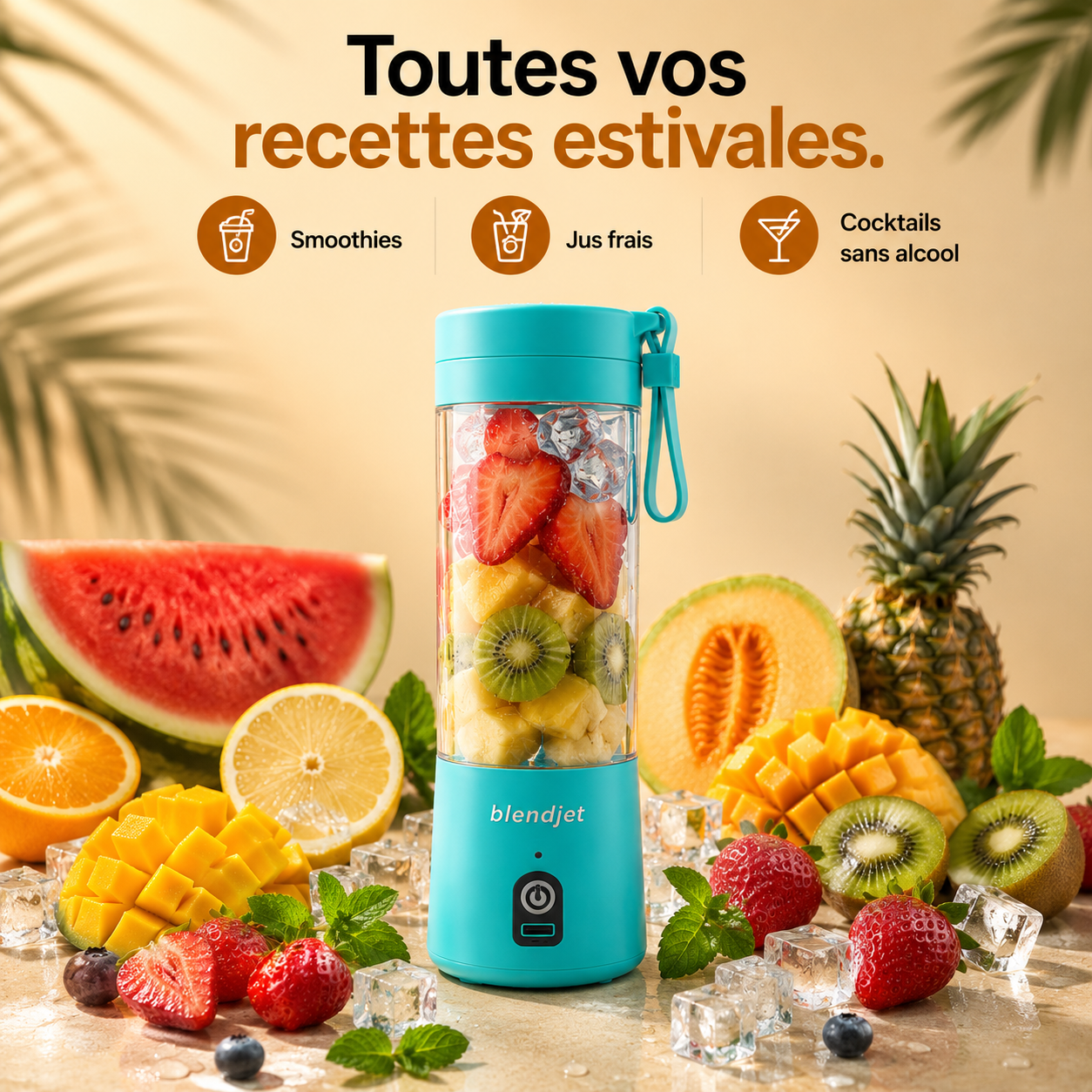 Le blender portable qui vous accompagne partout