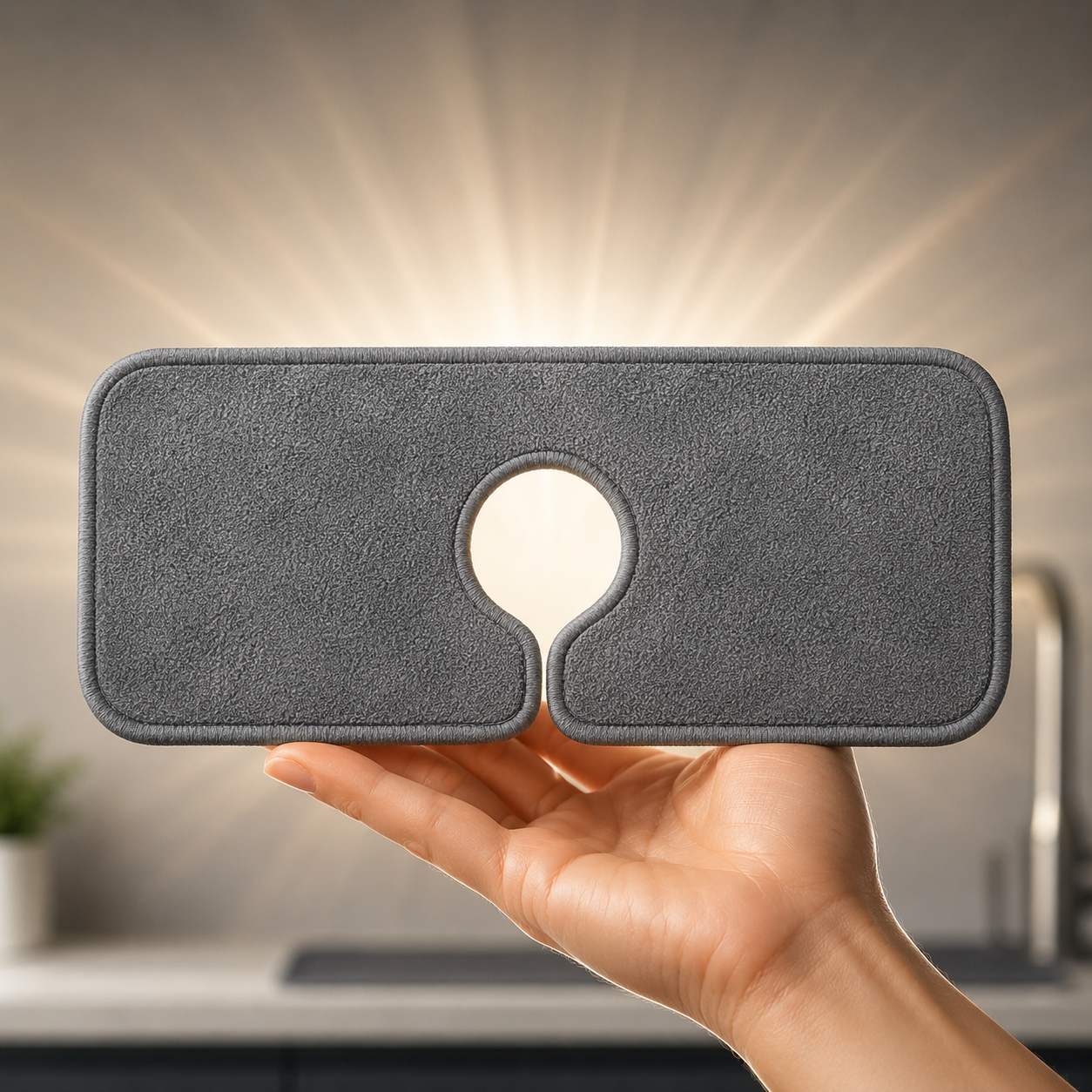 Le tapis absorbant MINOVA™ qui garde votre évier impeccable
