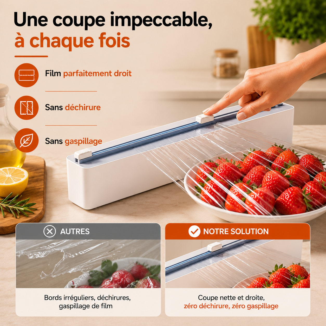 Le distributeur de film alimentaire qui simplifie la cuisine