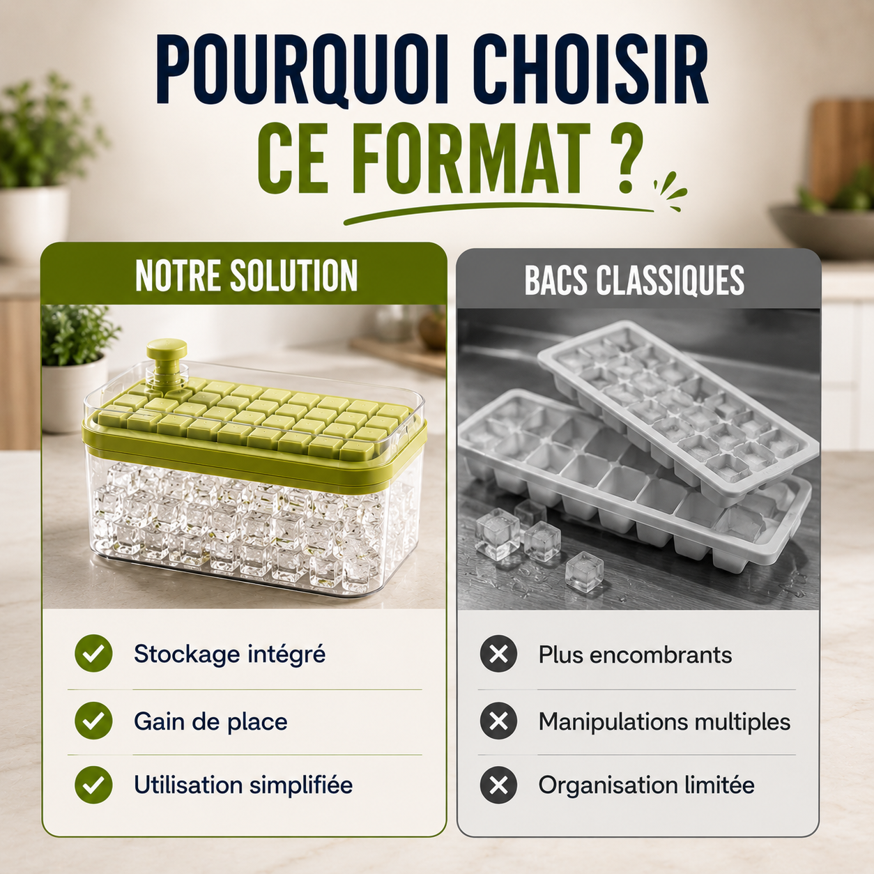 Le bac à glaçons qui vous accompagne cet été