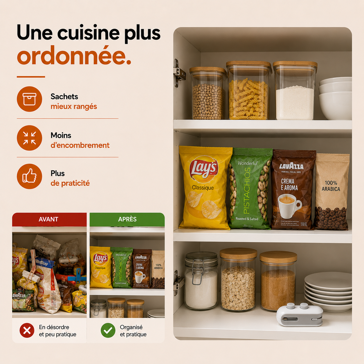 La mini scelleuse qui garde vos aliments plus longtemps