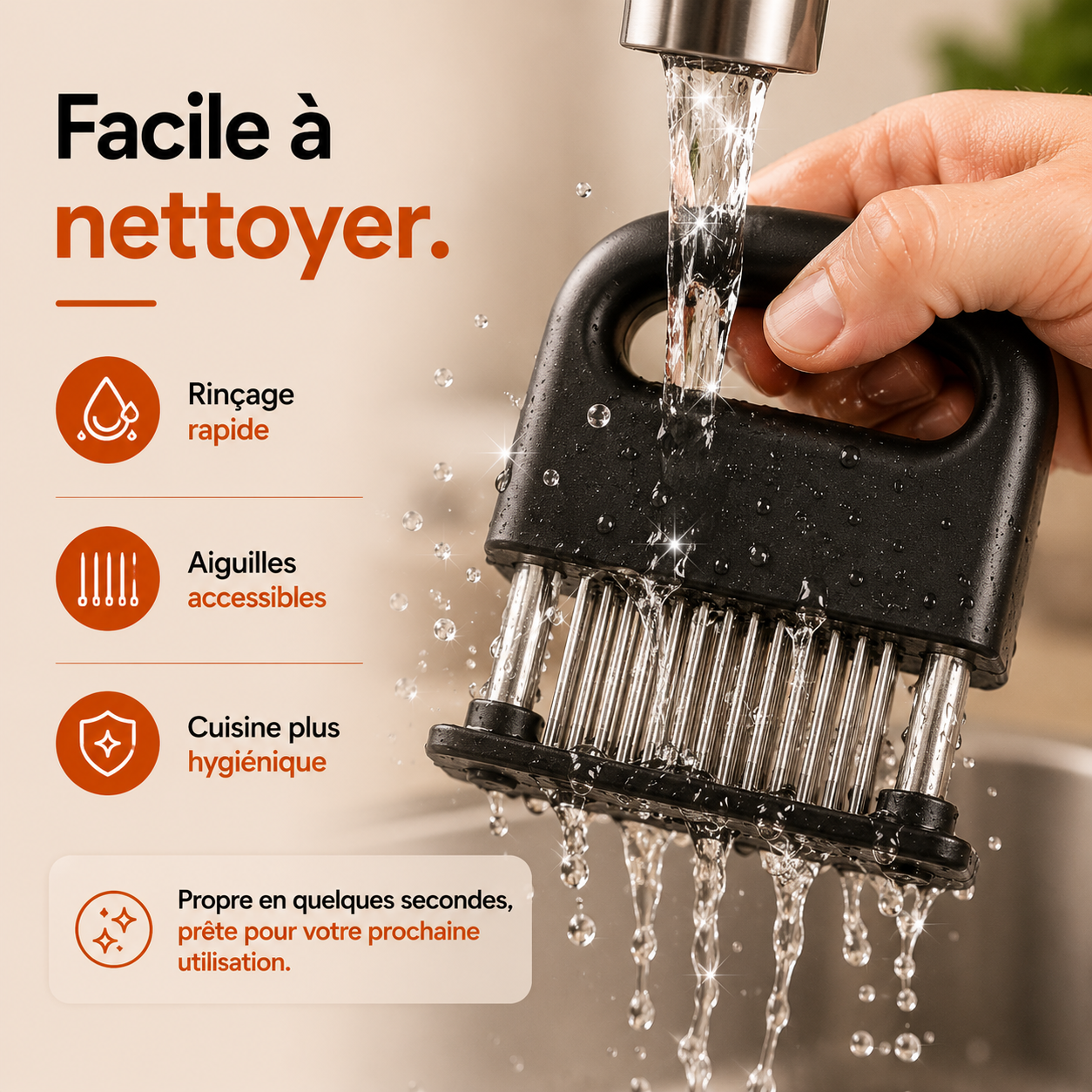 L'attendrisseur Minova™ qui révèle la saveur de vos viandes
