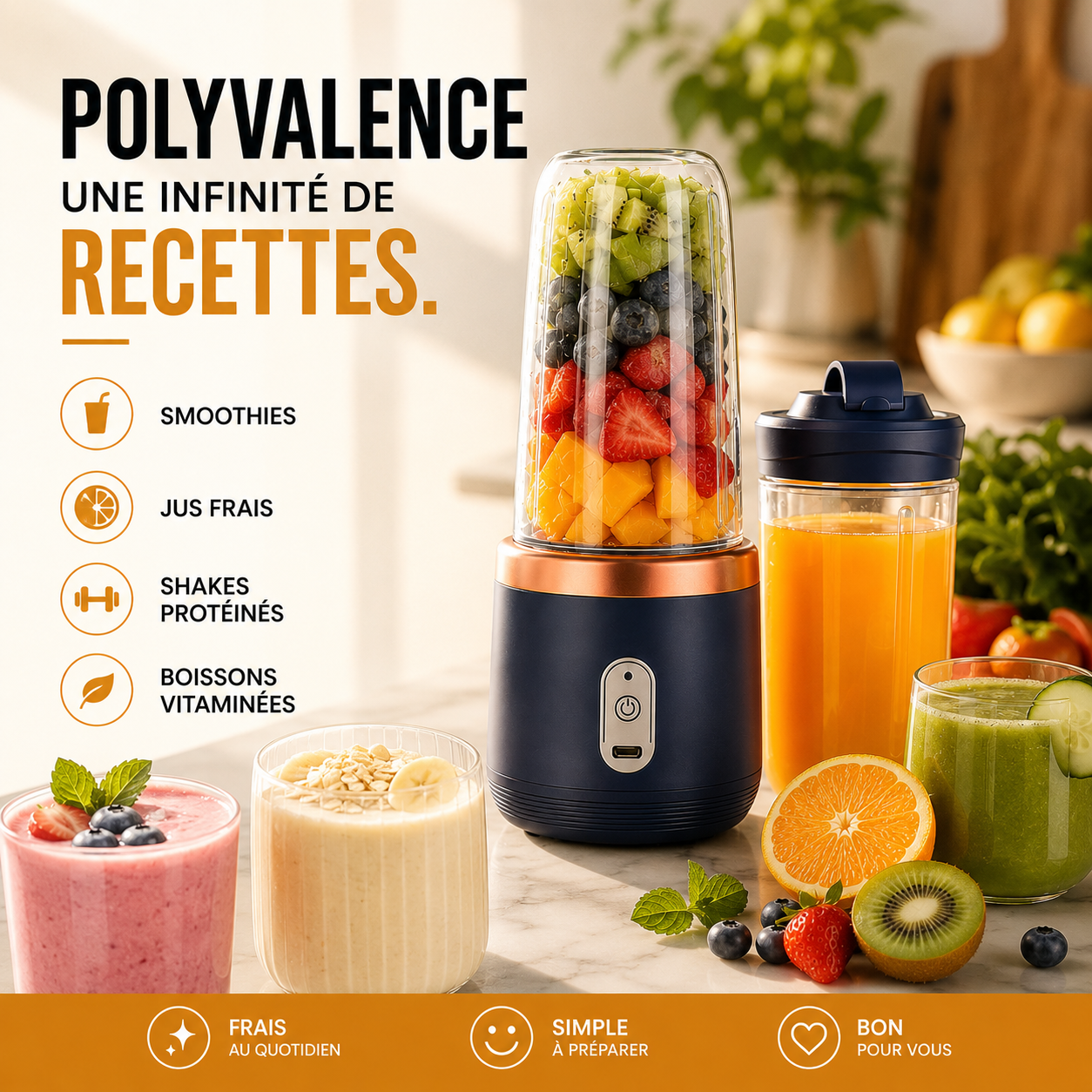 Le mixeur idéal pour vos boissons maison