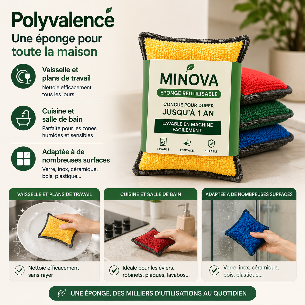 La fin des éponges jetables