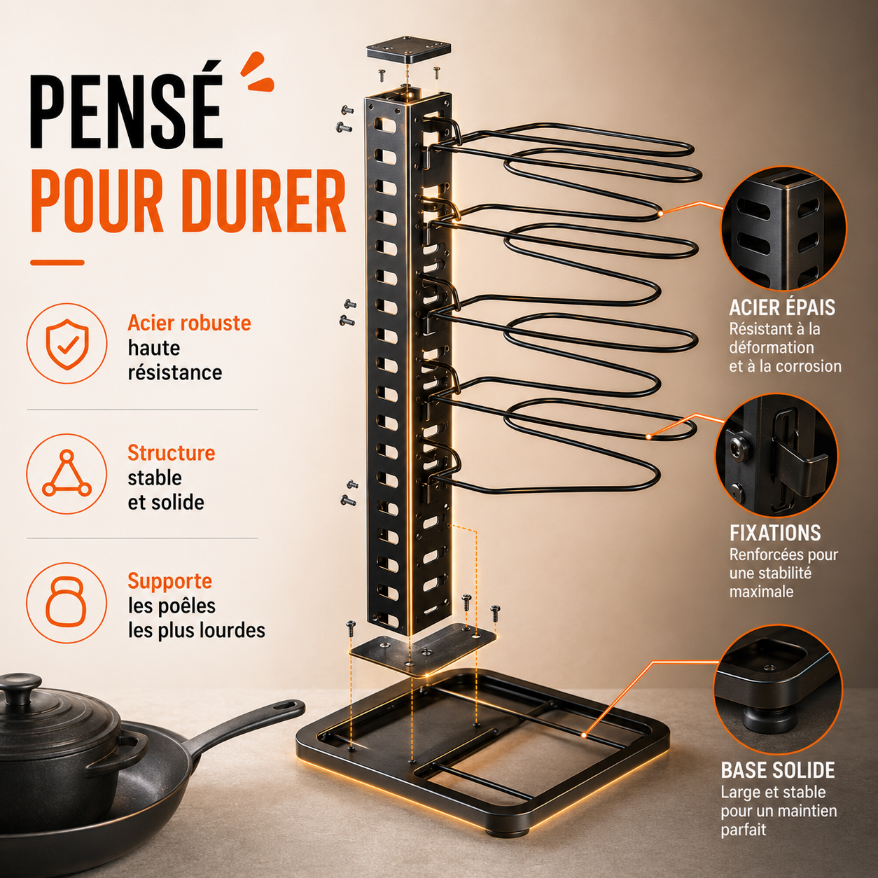 Le range-poêles qui transforme enfin vos placards