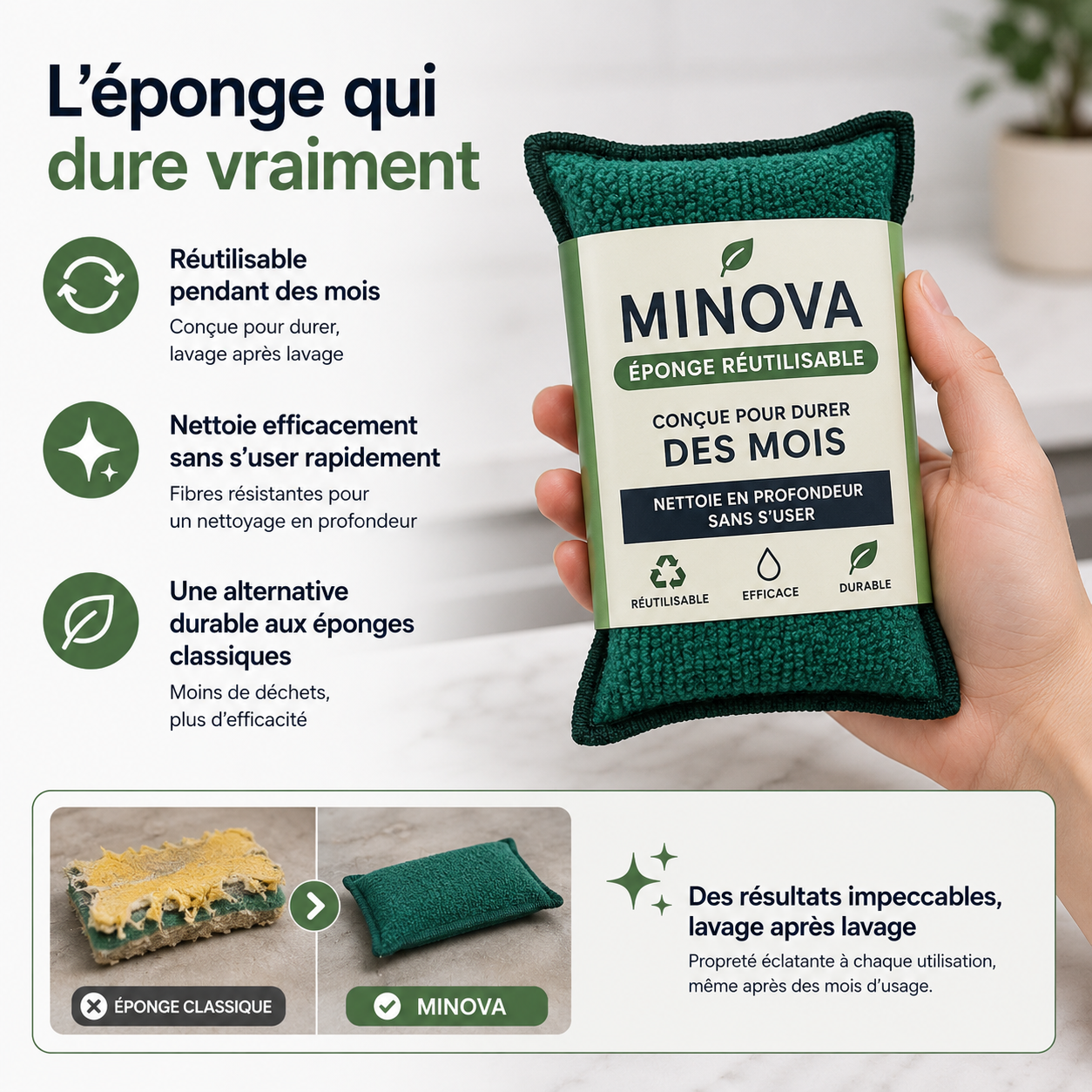 La fin des éponges jetables