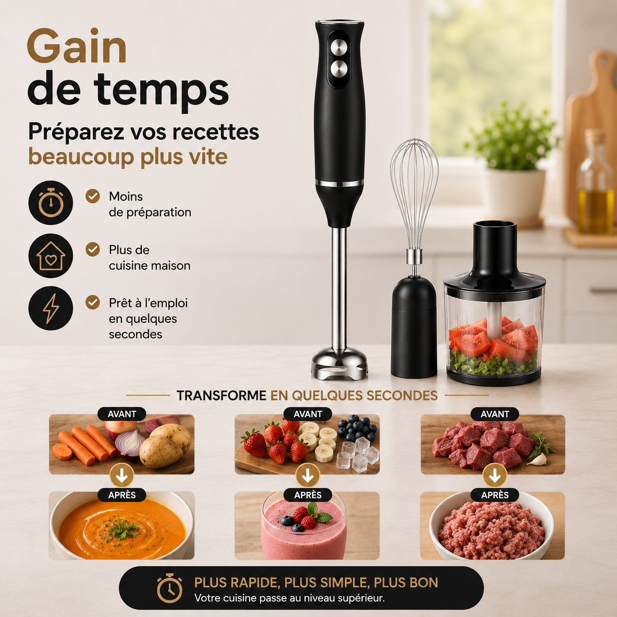 Le mixeur multifonction qui transforme votre façon de cuisiner