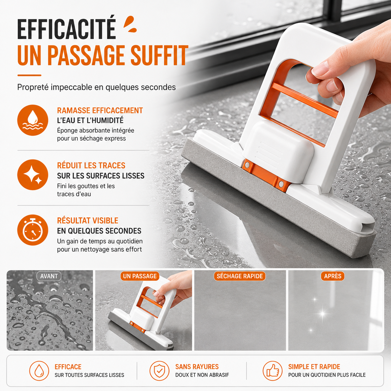 Mini Raclette Absorbante MINOVA