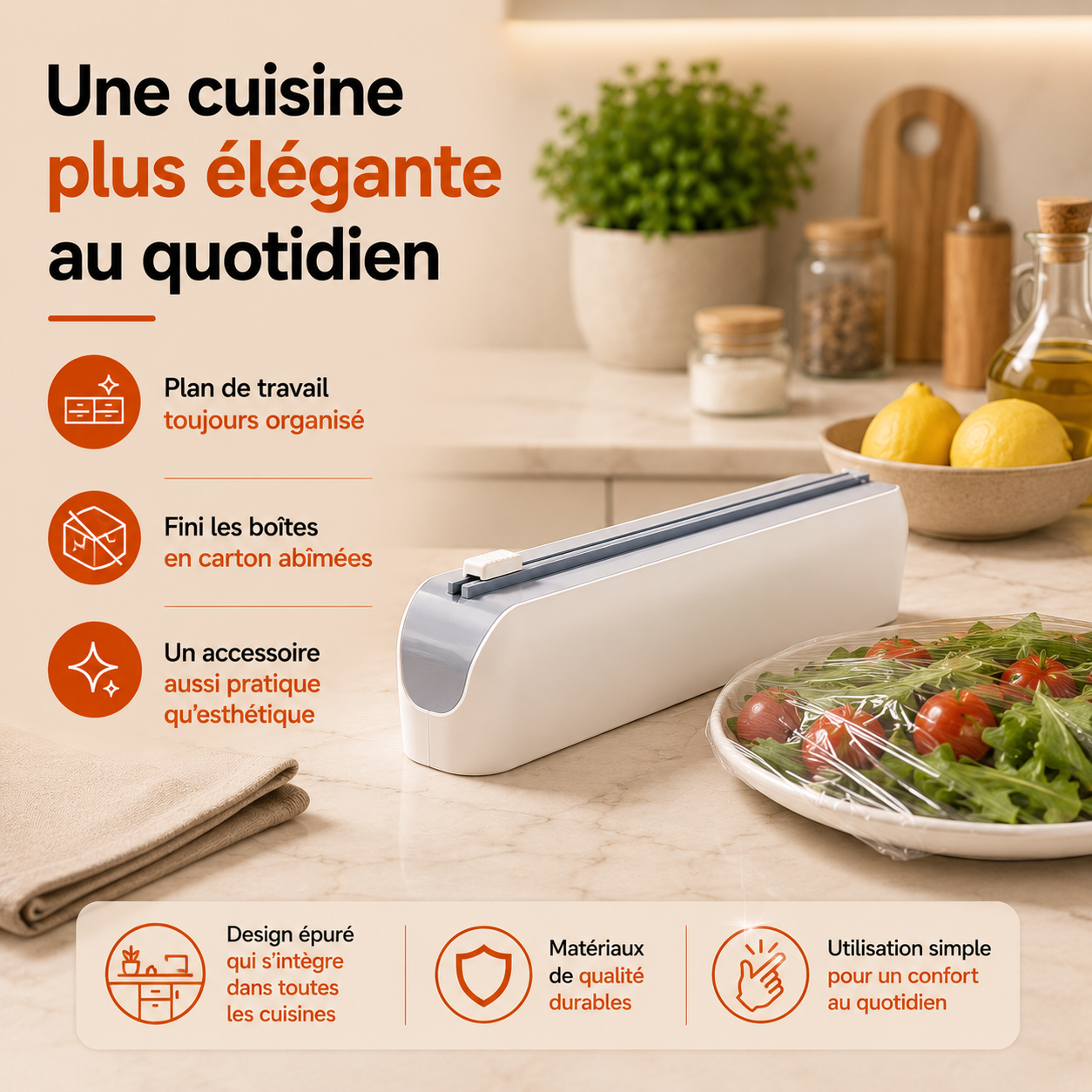 Le distributeur de film alimentaire qui simplifie la cuisine