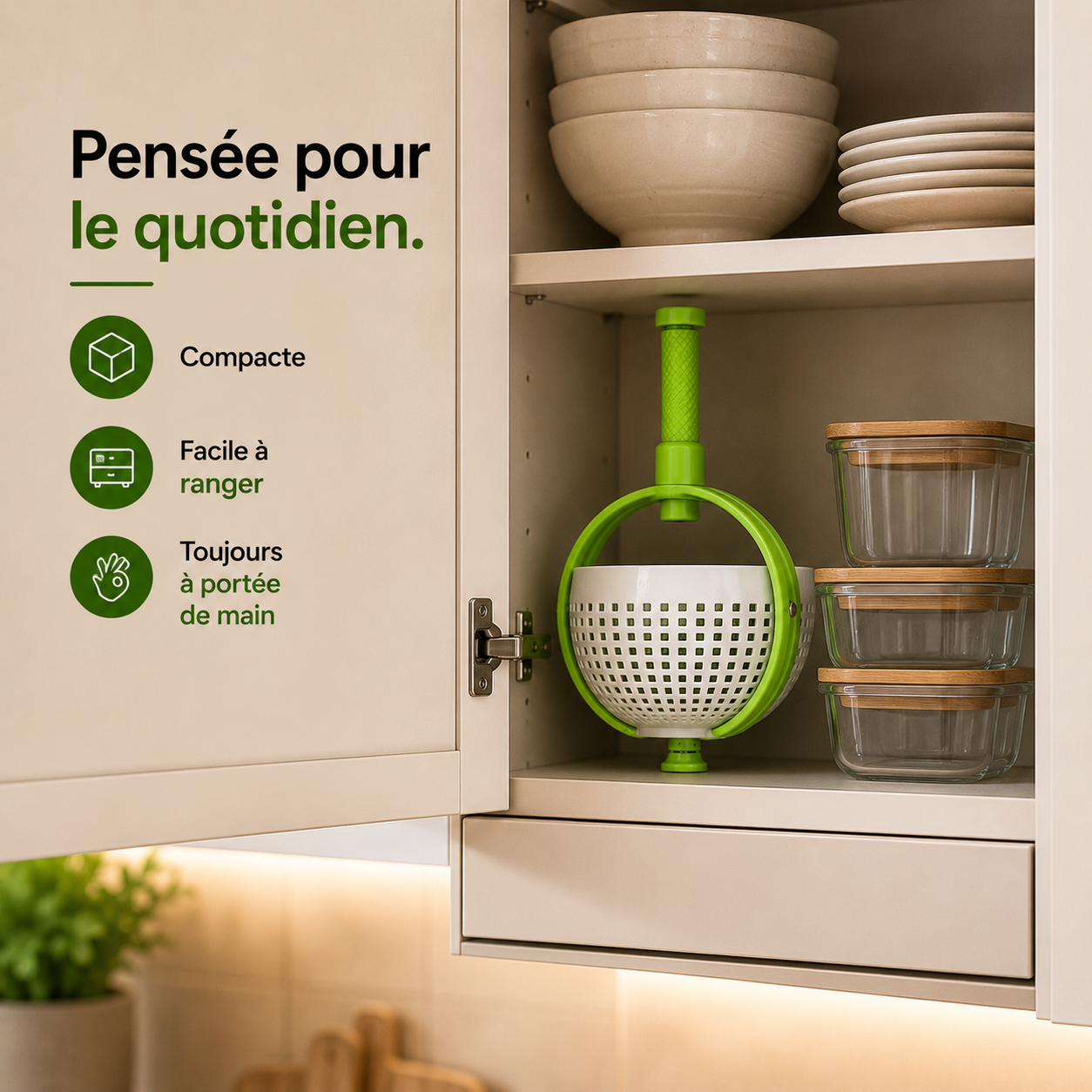 L'essoreuse qui préserve toute la fraîcheur de vos ingrédients