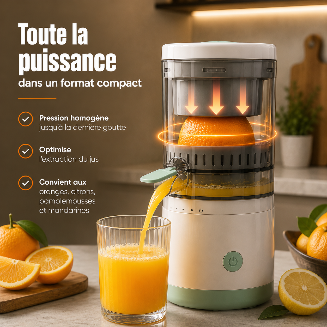 Le presse-agrumes automatique qui sublime vos jus maison