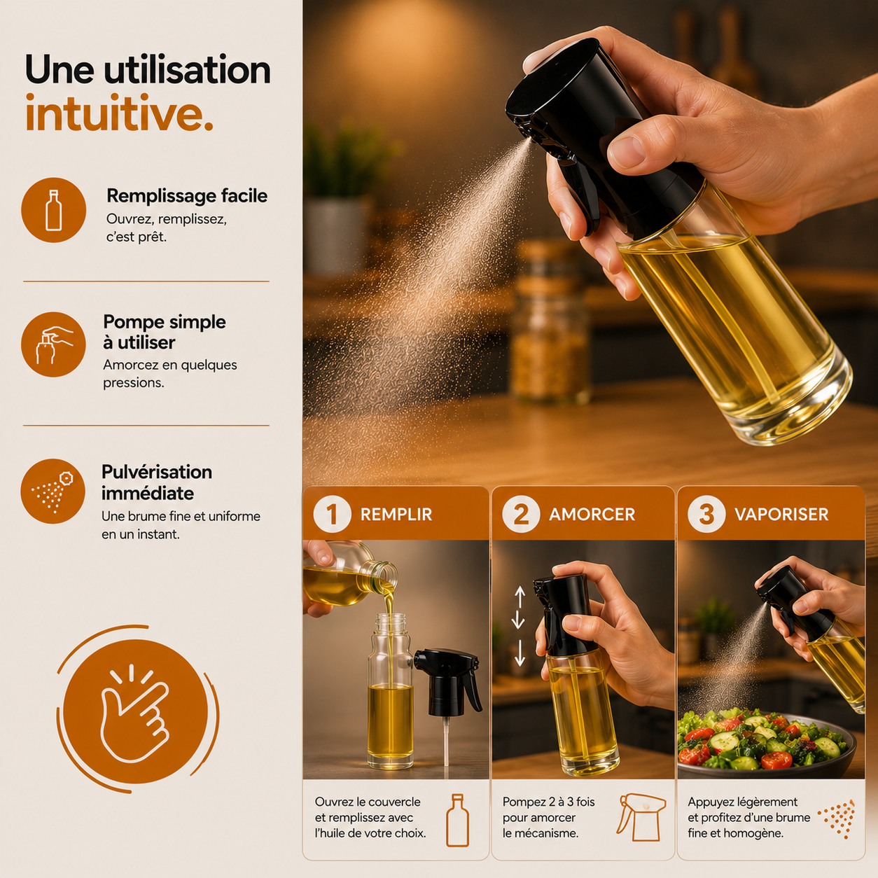 Le vaporisateur qui sublime chaque préparation