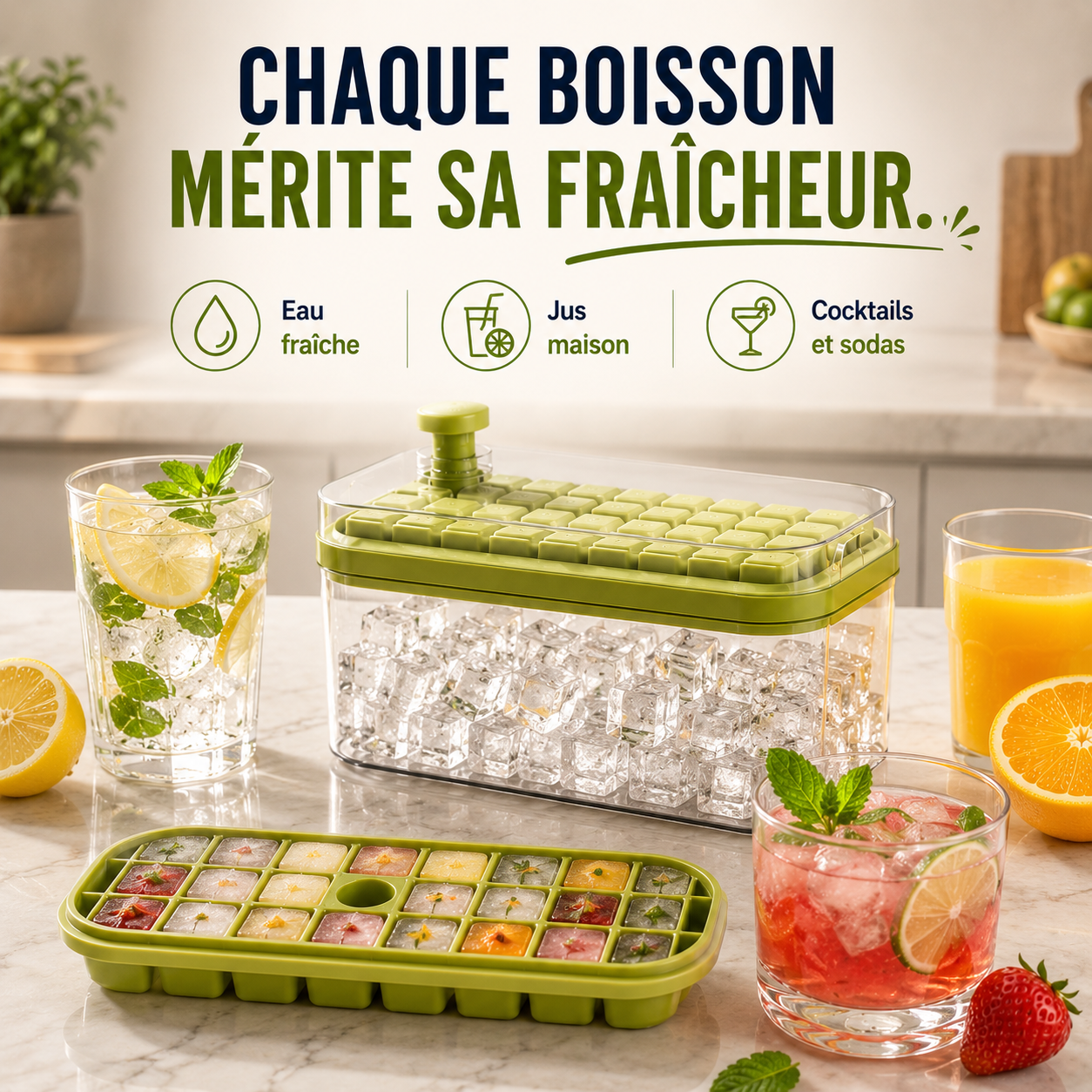 Le bac à glaçons qui vous accompagne cet été