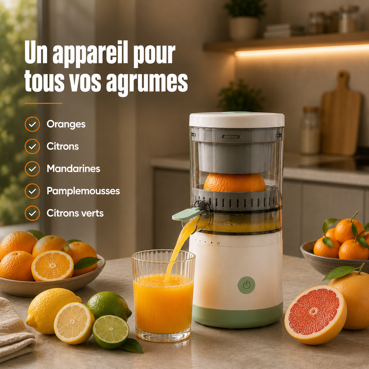 Le presse-agrumes automatique qui sublime vos jus maison