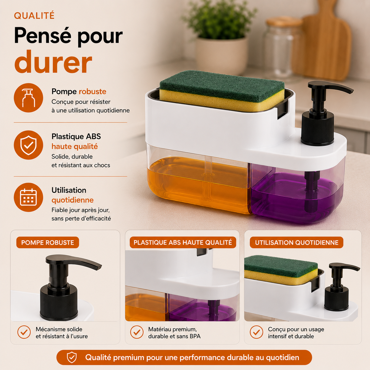 Le distributeur qui simplifie vraiment votre espace évier