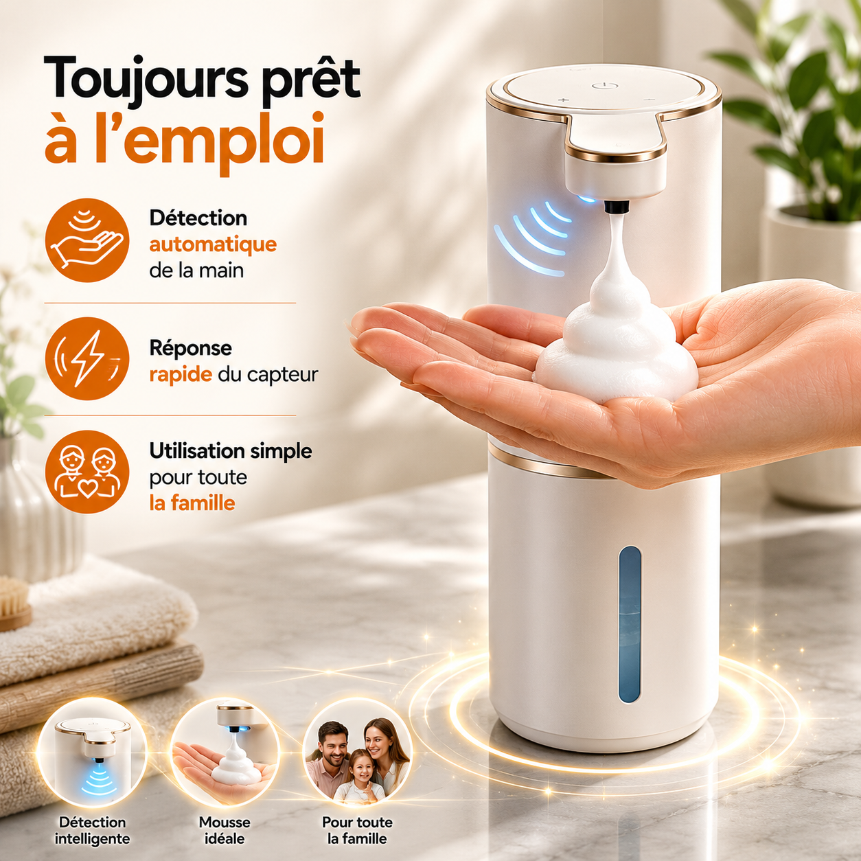 Le distributeur savon liquide qui modernise votre quotidien