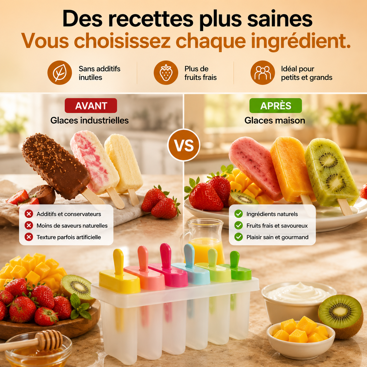 Le plaisir des glaces maison qui transforme chaque été