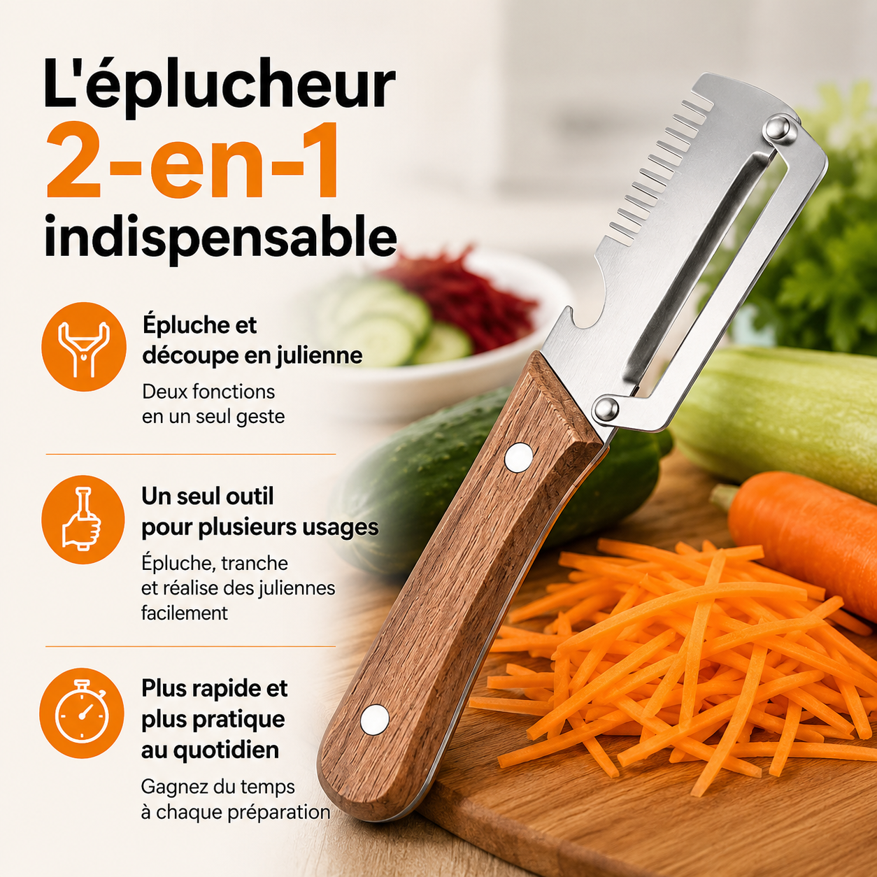 Préparez vos légumes comme un chef