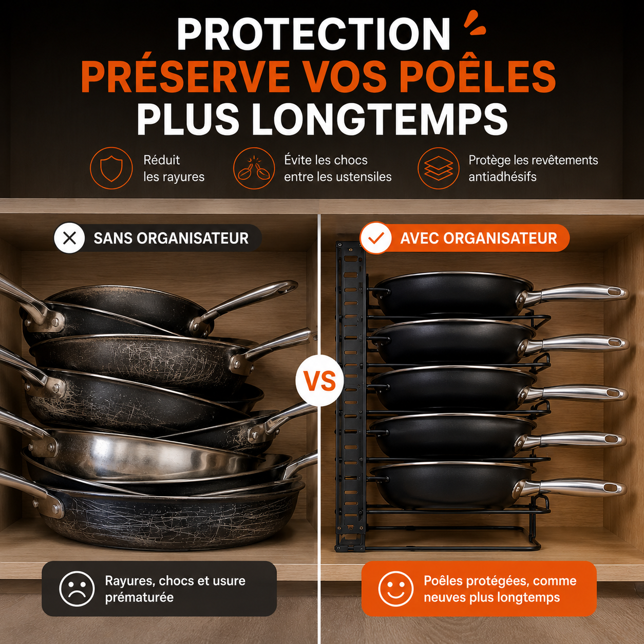 Le range-poêles qui transforme enfin vos placards