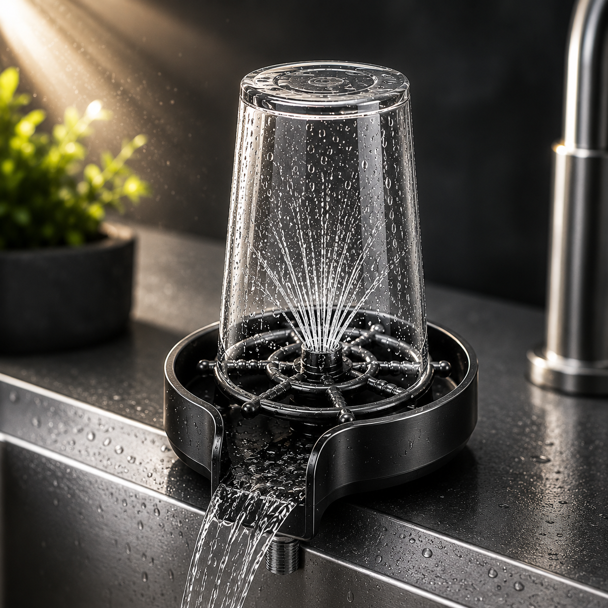 Rincez vite avec le réflexe intelligent de la cuisine moderne