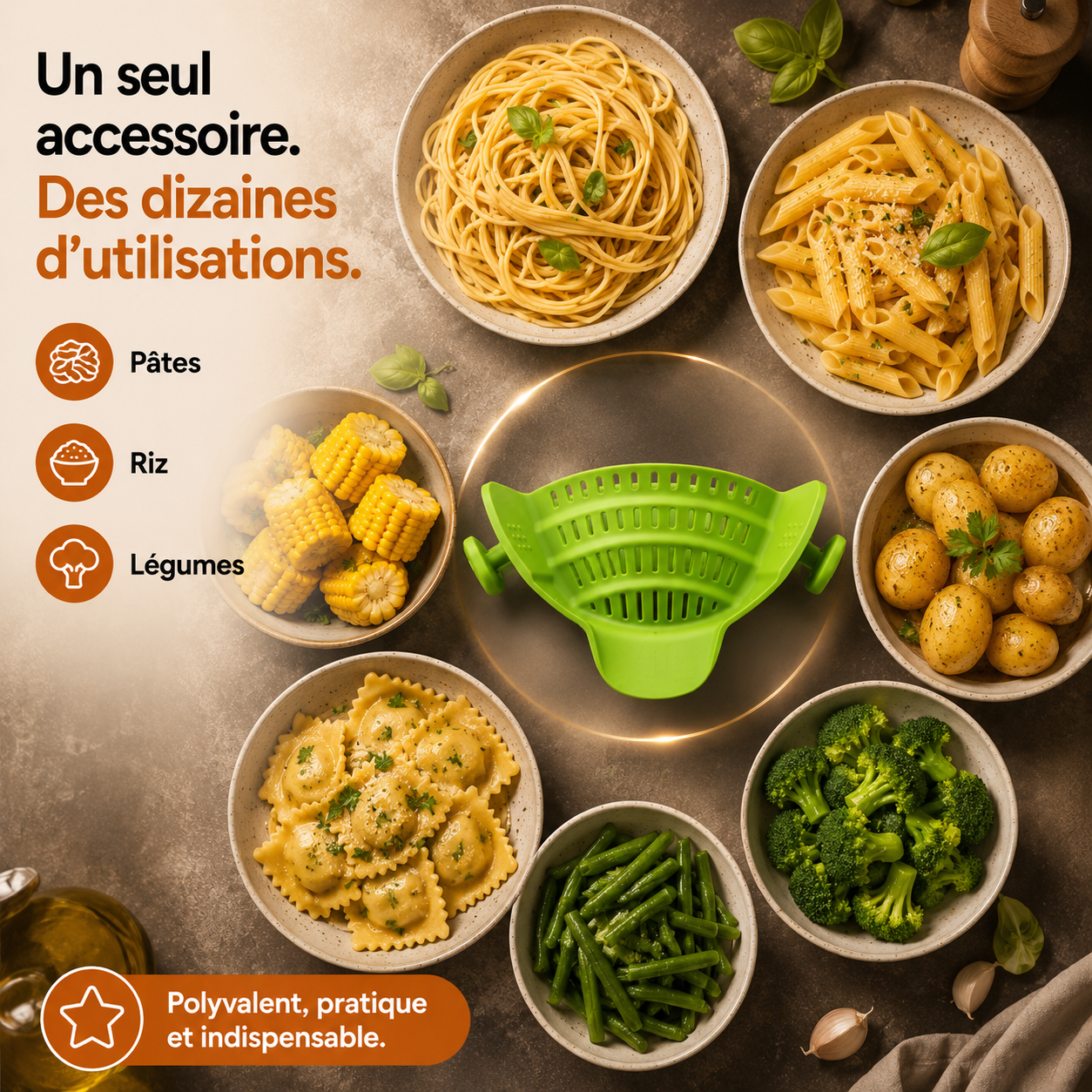 La passoire à clip qui simplifie chaque préparation