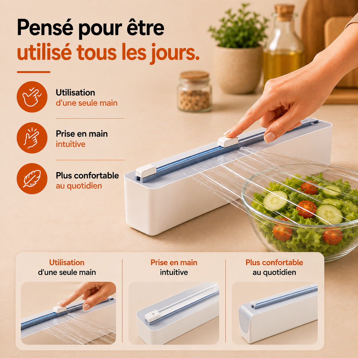 Le distributeur de film alimentaire qui simplifie la cuisine