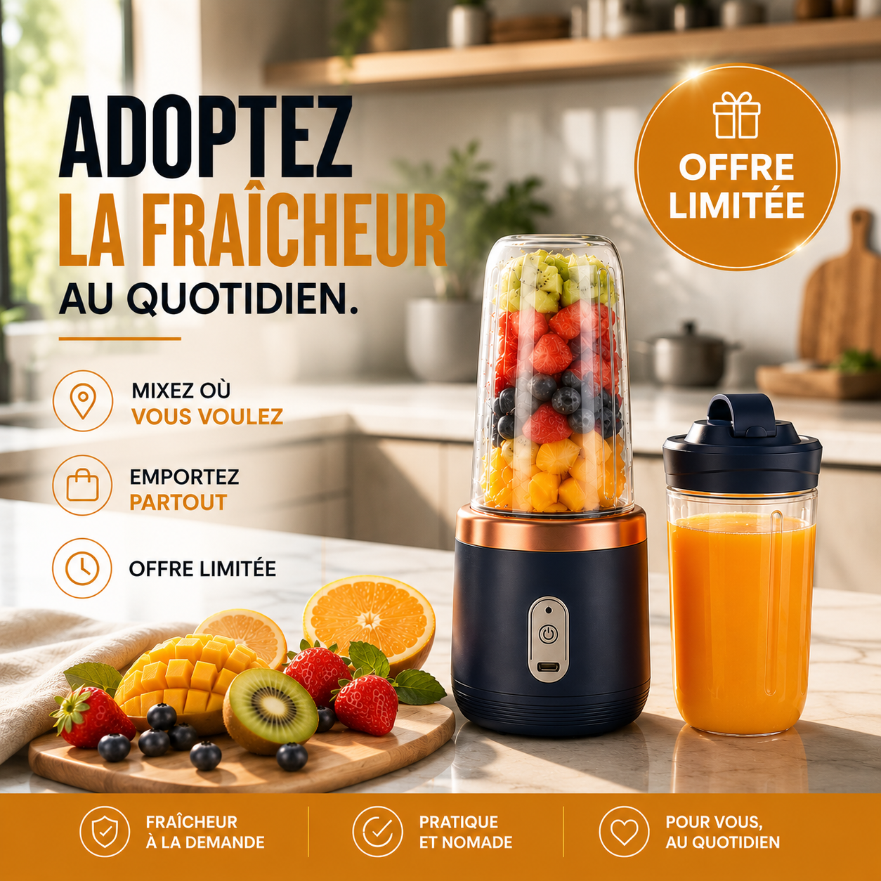 Le mixeur idéal pour vos boissons maison