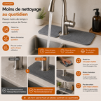 Le tapis absorbant MINOVA™ qui garde votre évier impeccable