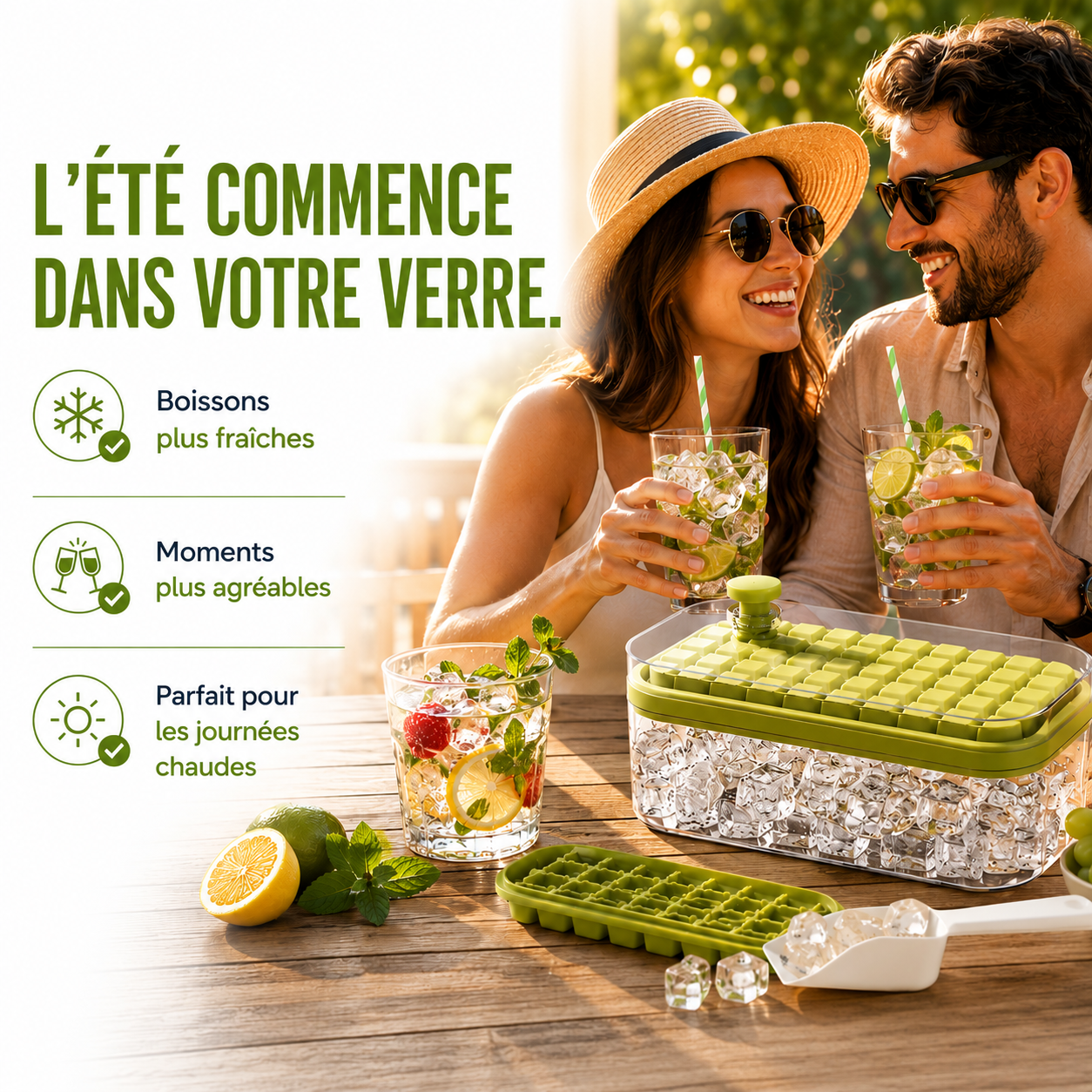 Le bac à glaçons qui vous accompagne cet été